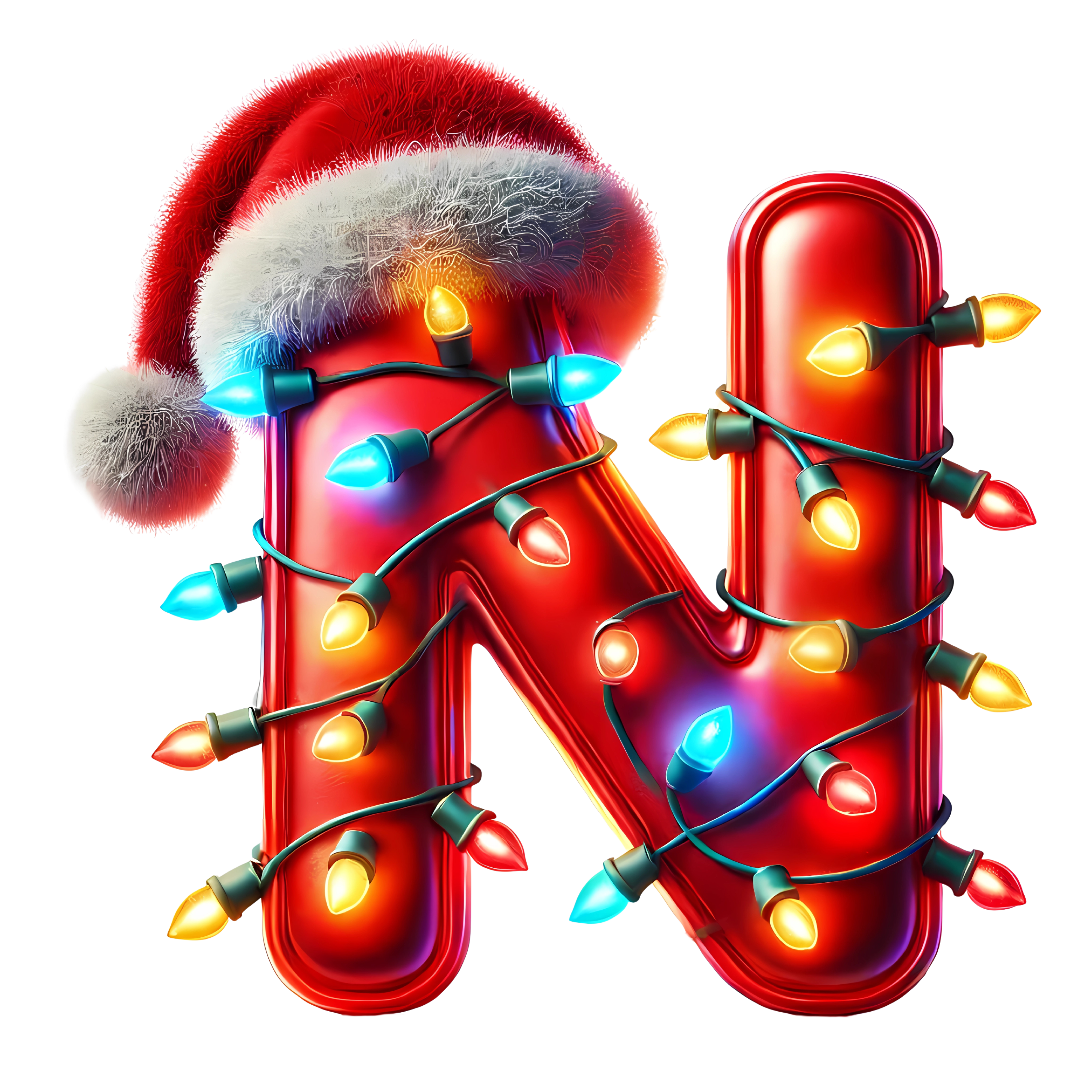 Motive " Christmas BUCHSTABEN Rot " Buchstaben Auswahl für Druck